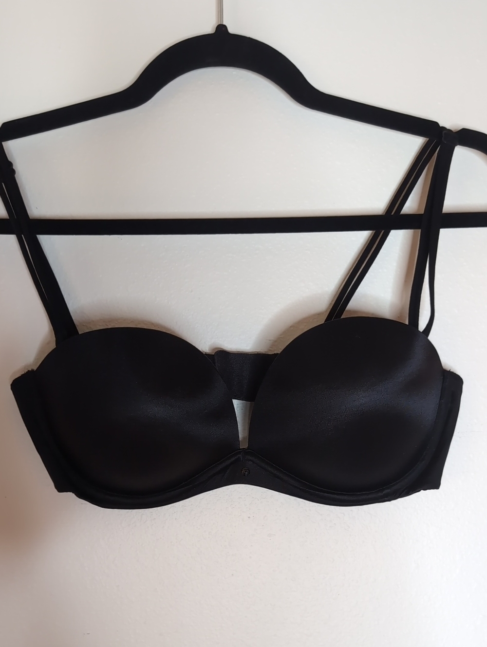 Victoria's Secret Black Convertible Strapless Push-Up Bra